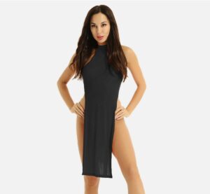 Sexy Slit Gown Maxi Dress